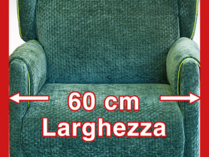 Larghezza 60 cm poltrona relax comfort spostabile con roller reclinabile motorizzata per anziani