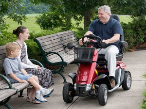 Scooter per disabili e anziani per esterno.