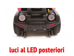 luci al LED posteriori scooter per anziani disabili