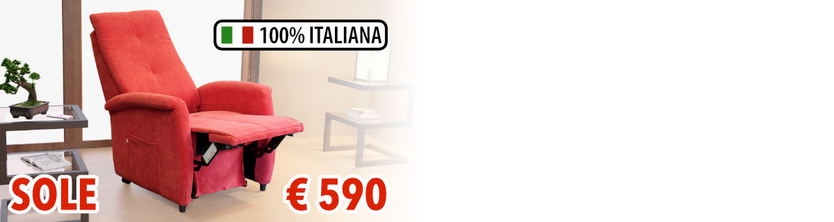 poltrona relax economica 100×100 italiana offerta € 490 – Poltrone relax e  scooter elettrici per anziani e disabili