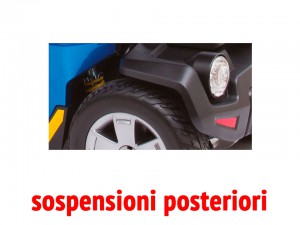 sospensioni posteriori scooter per anziani disabili